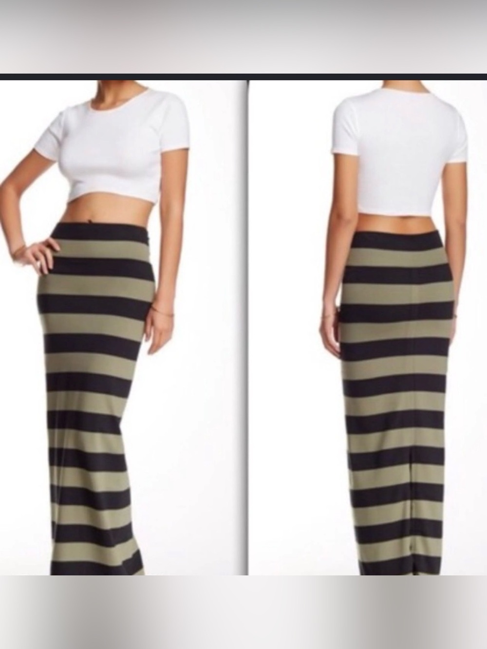 Free People Rugby Stripe Column Maxi Skirt - Striped